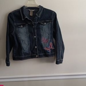 Vintage Arizona women's butterfly jean jacket size 18 1/2 XL